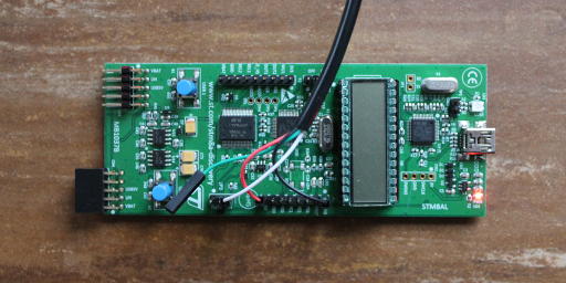 MB1037B with Demo running using Hobby Components HCCABL0015 USB to RS232 TTL Serial Interface Cable